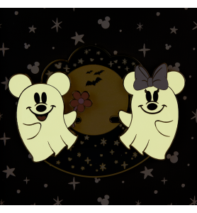 Pin's Collector Edition Limitée Mickey et Minnie Ghost Halloween - Loungefly