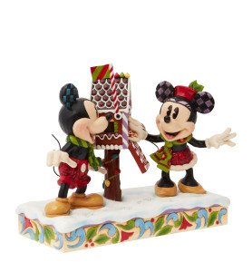 Figurine Mickey et Minnie poste une lettre - Disney Traditions