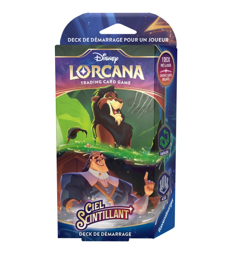 Lorcana Deck de démarrage Chapitre 5 Scar et Kronk - Ciel Scintillant