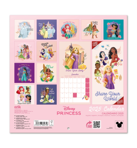 Calendrier 2025 Princesses Disney