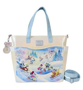Tote bag Convertible Mickey and friends Winter Wonderland - Loungefly