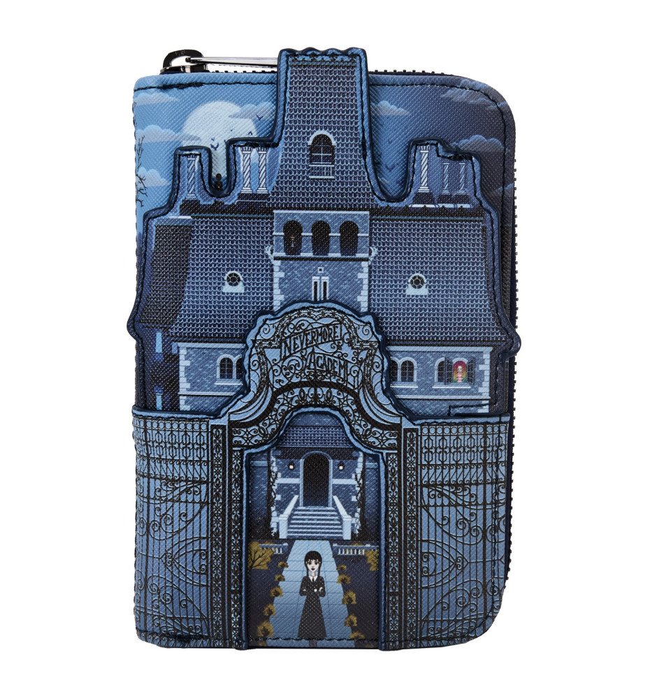 Portefeuille Mercredi Adams Nevermore Castle  - Loungefly
