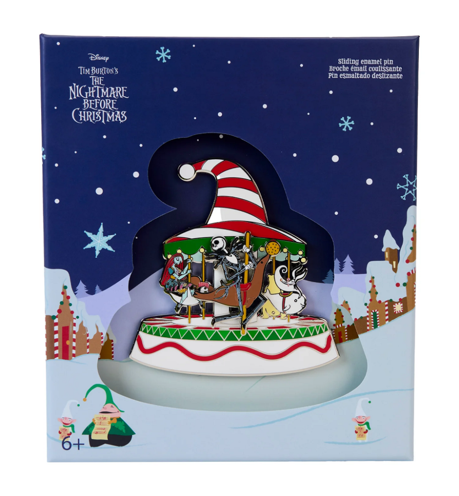 Pin's Edition limitée Jack Christmas Town carrousel  - Loungefly