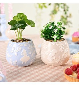 Set de 2 pot de fleurs Alice aux Pays des Merveilles - Vaisselle