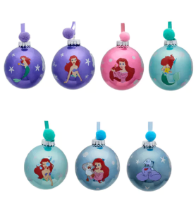 Set de 7 boules de Noël La Petite Sirène