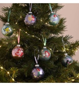 Set de 7 boules de Noël La Petite Sirène