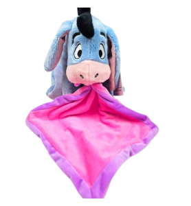 Peluche Hochet Bourriquet et sa couverture - Winnie L'ourson