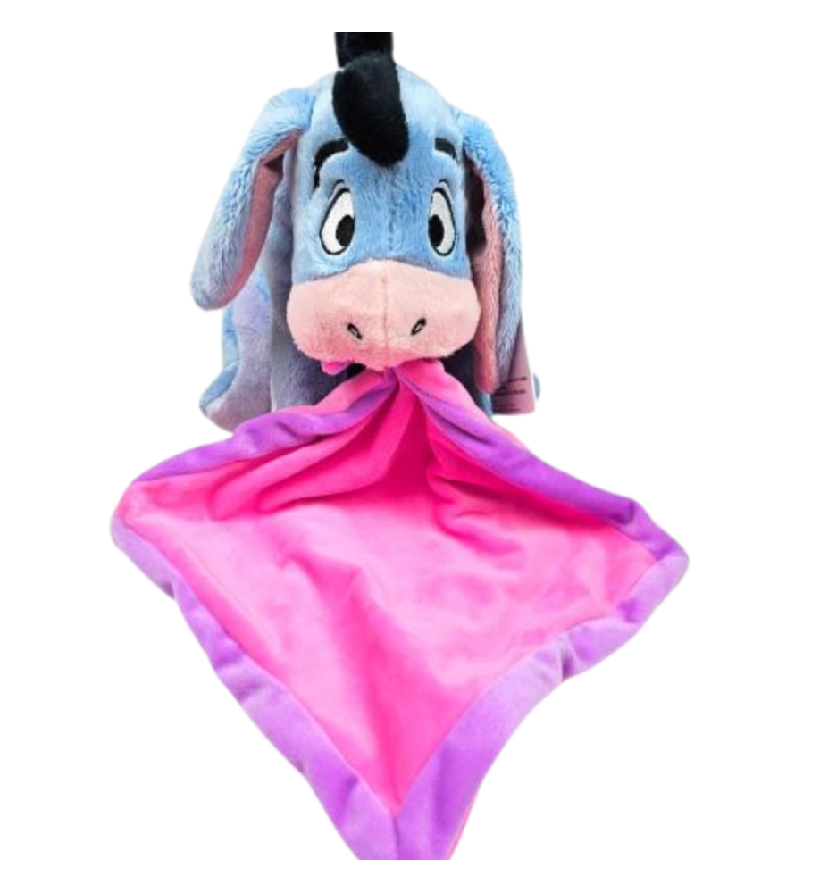 Peluche Hochet Bourriquet et sa couverture - Winnie L'ourson