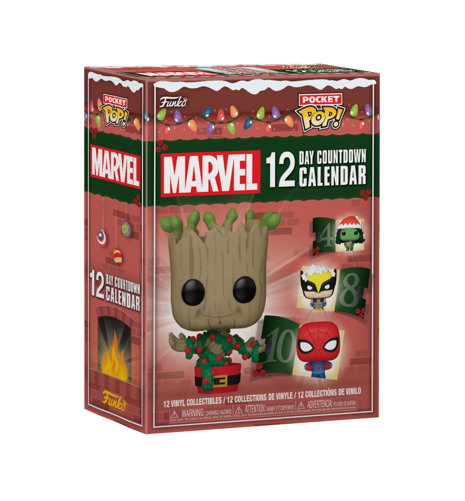 Calendrier de l'avent Marvel 12 jours Funko Pop