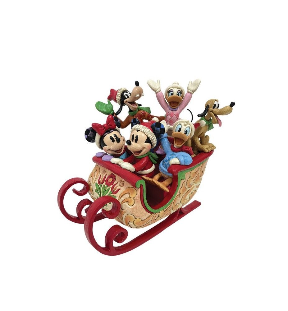 Figurine Traineau de Noël Mickey et ses amis - Disney Traditions