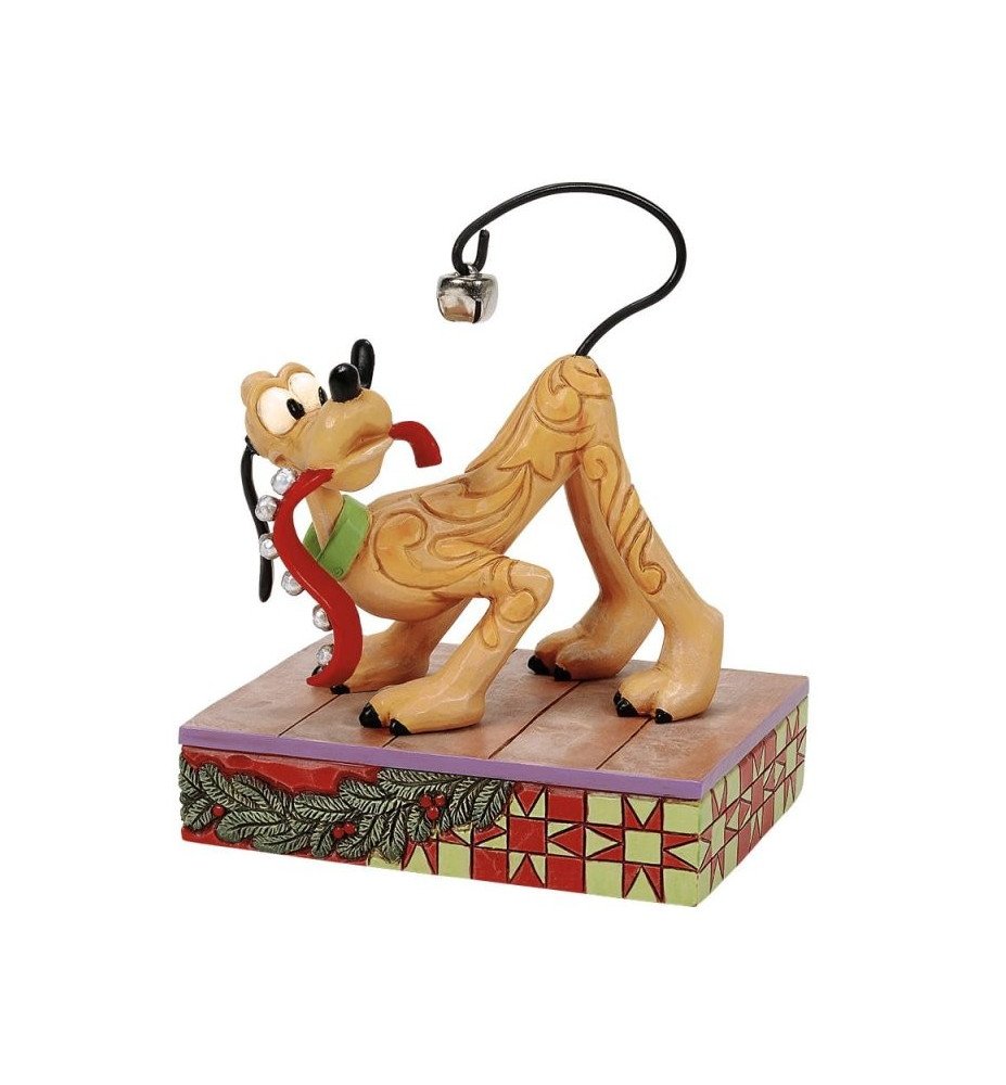Figurine Pluto de Noël avec cloche - Disney Traditions