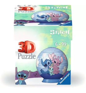 Puzzle 3D rond Stitch & Angel 55 pièces- Ravensburger