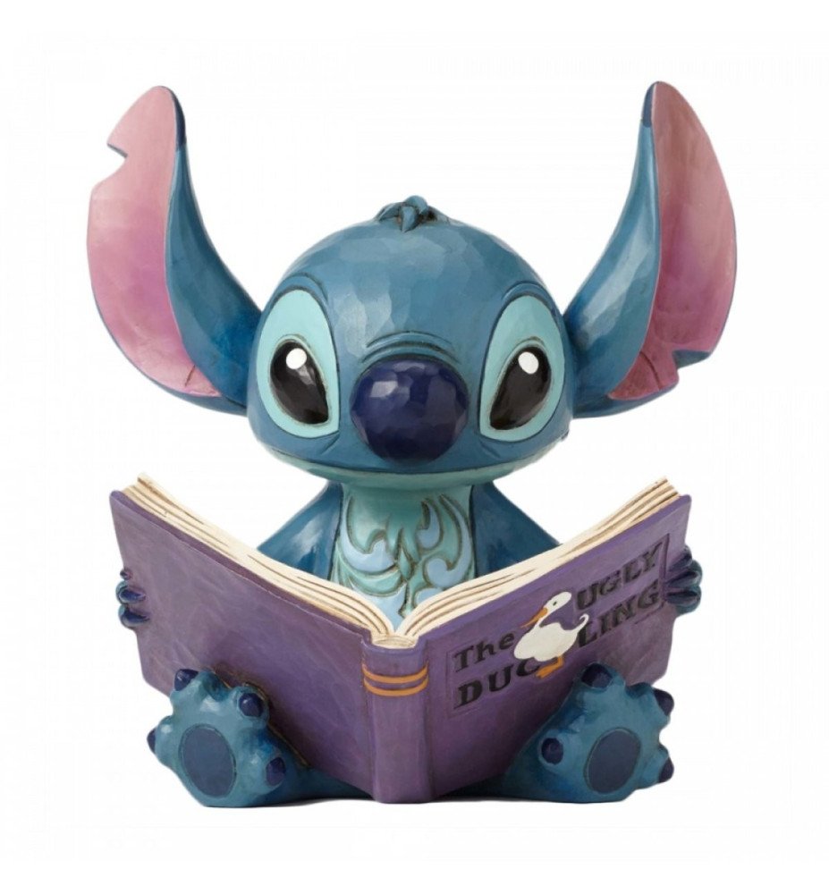 Figurine Stitch lit un livre - Disney traditions