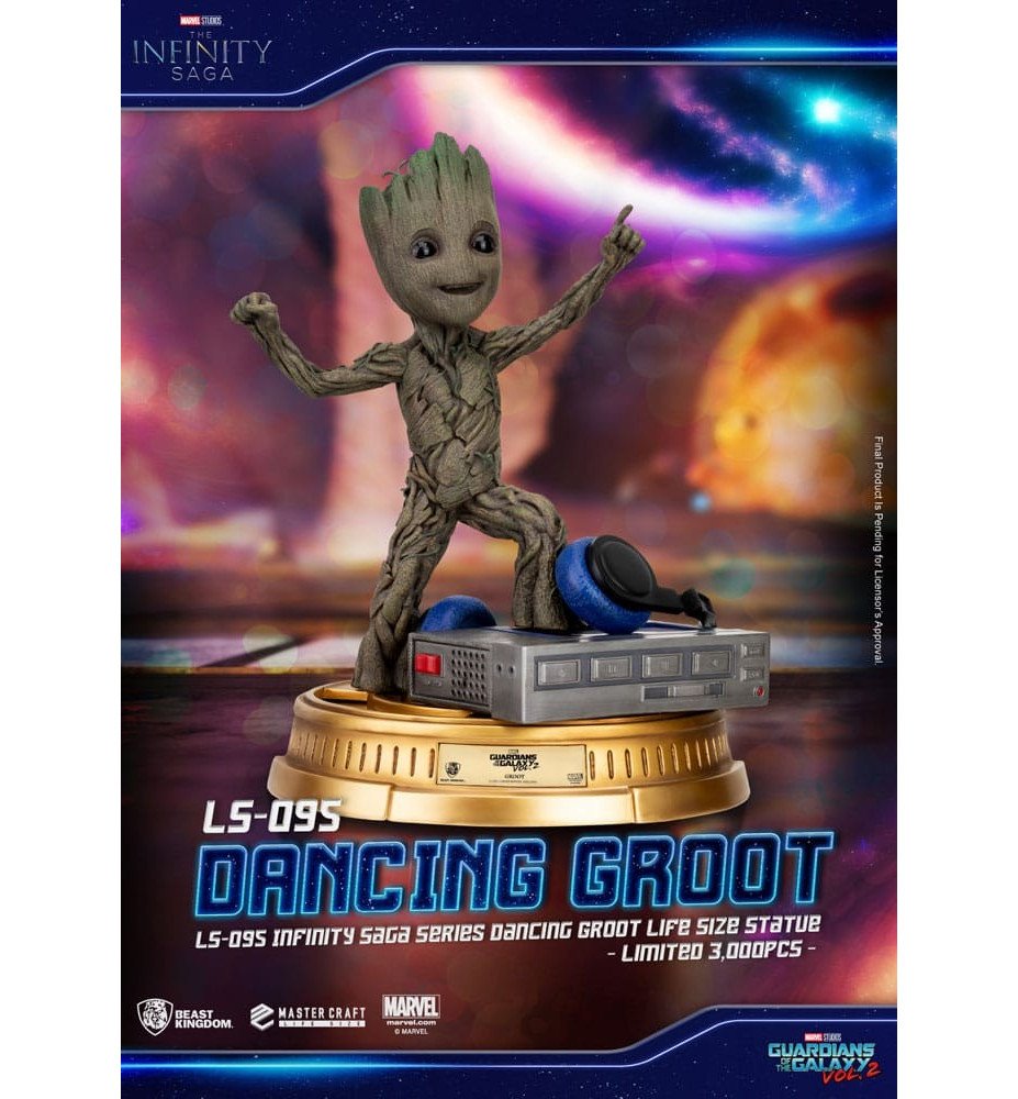 Figurine Les Gardiens de la Galaxie 2  statuette 1/1 Dancing Groot - Beast Kingdom