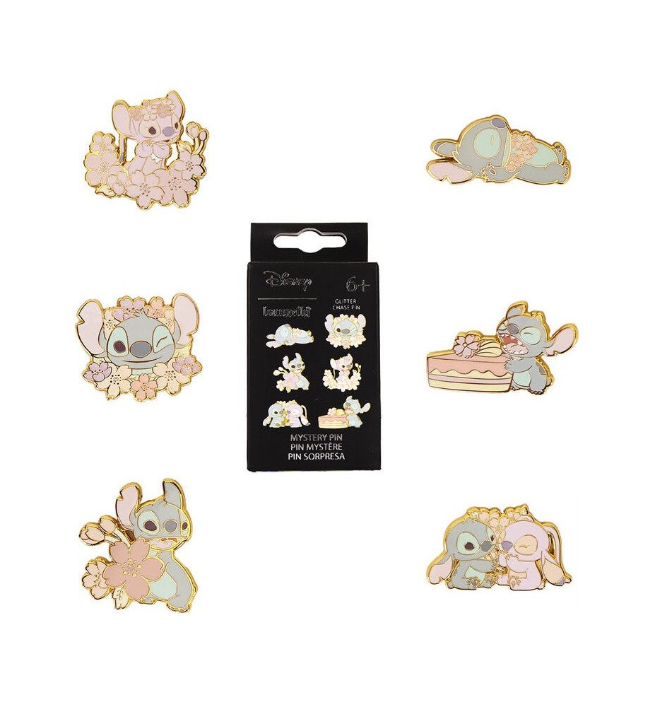 Mystery Pin's Cute Stitch et Angel - Loungefly