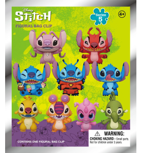 Porte clés Mystère Stitch et ses cousins - Disney