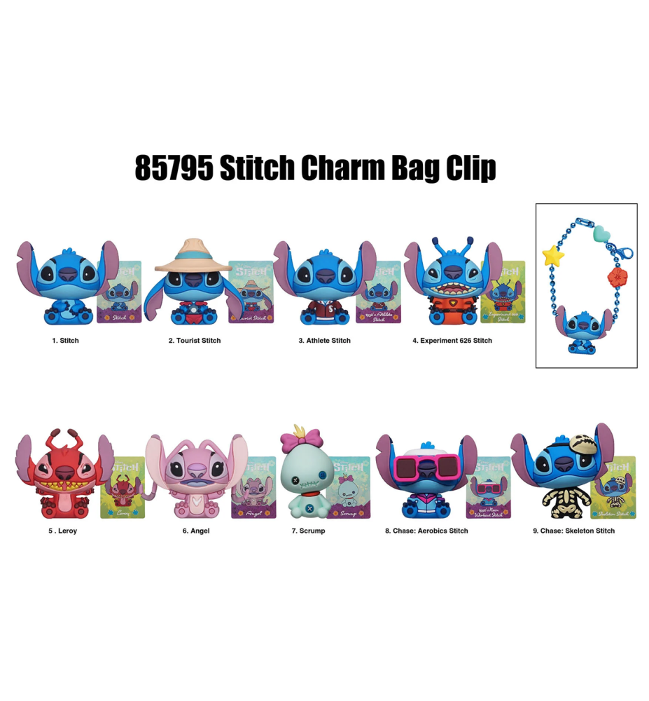 Porte clés Mystère Stitch et ses amis - Disney