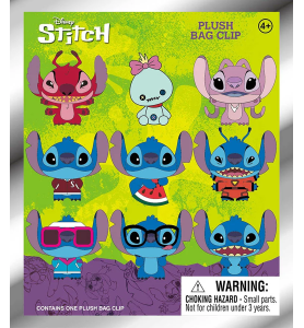 Porte clés Mystère en Peluche Stitch et ses amis - Disney