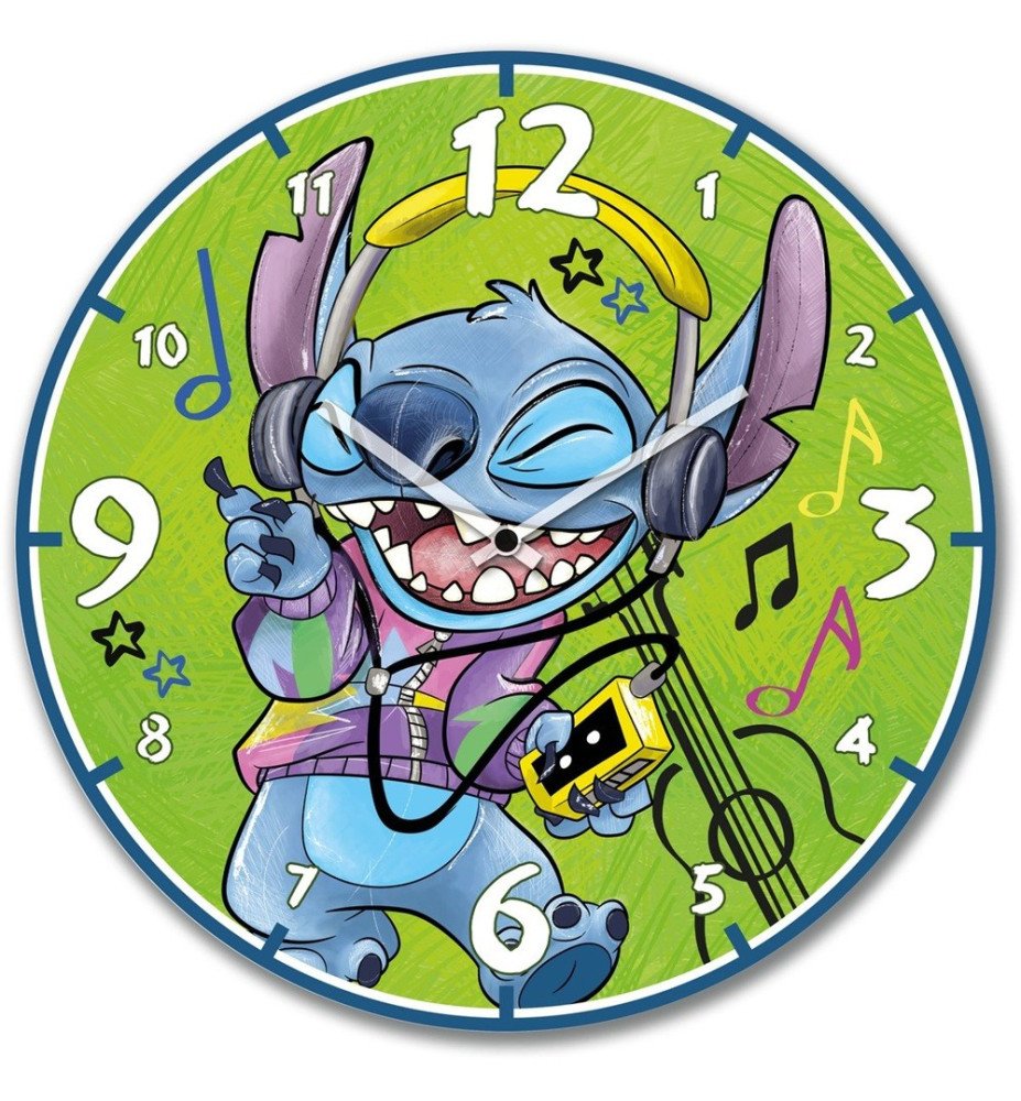 Horloge Stitch Verte 50 cm - Collection Disney Home