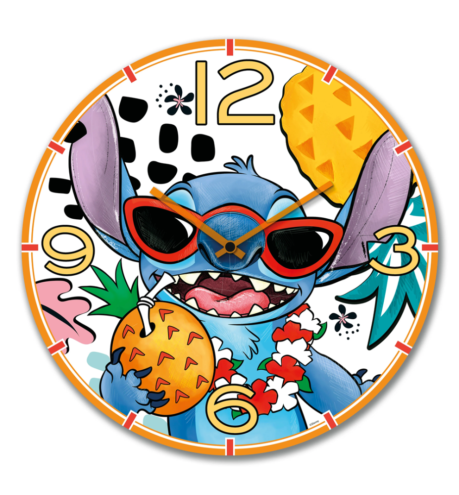 Horloge Stitch Blanche 50 cm - Collection Disney Home