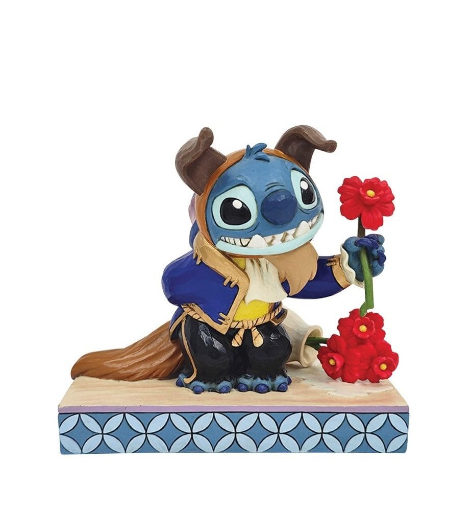 Figurine Stitch La Belle et la Bête - Disney Traditions