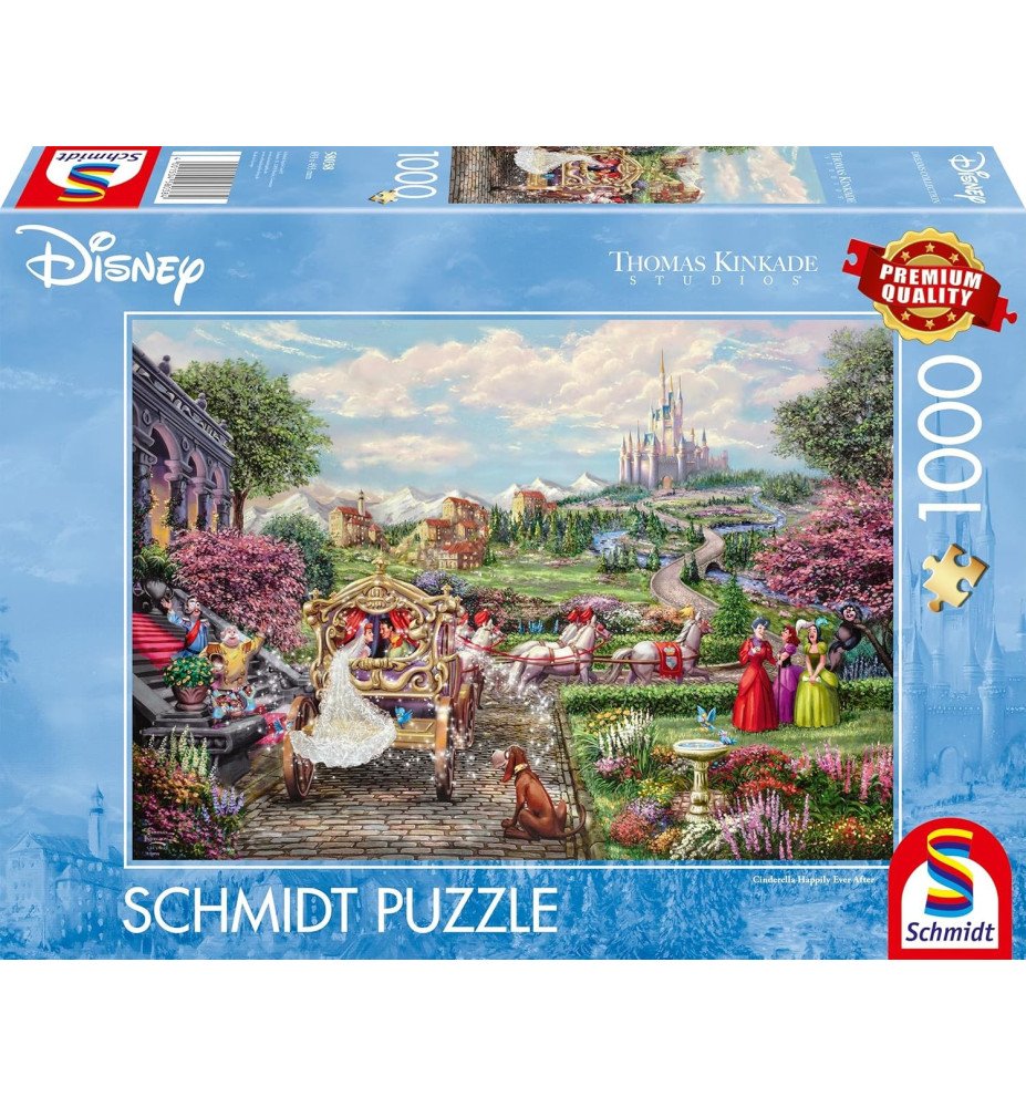 Puzzle 1000 pièces Cendrillon Hapilly ever after - Thomas Kinkade