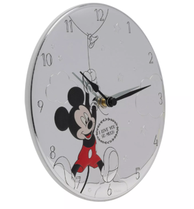 Horloge Mickey argenté - Disney Home