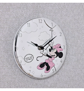 Horloge Minnie argentée - Disney Home