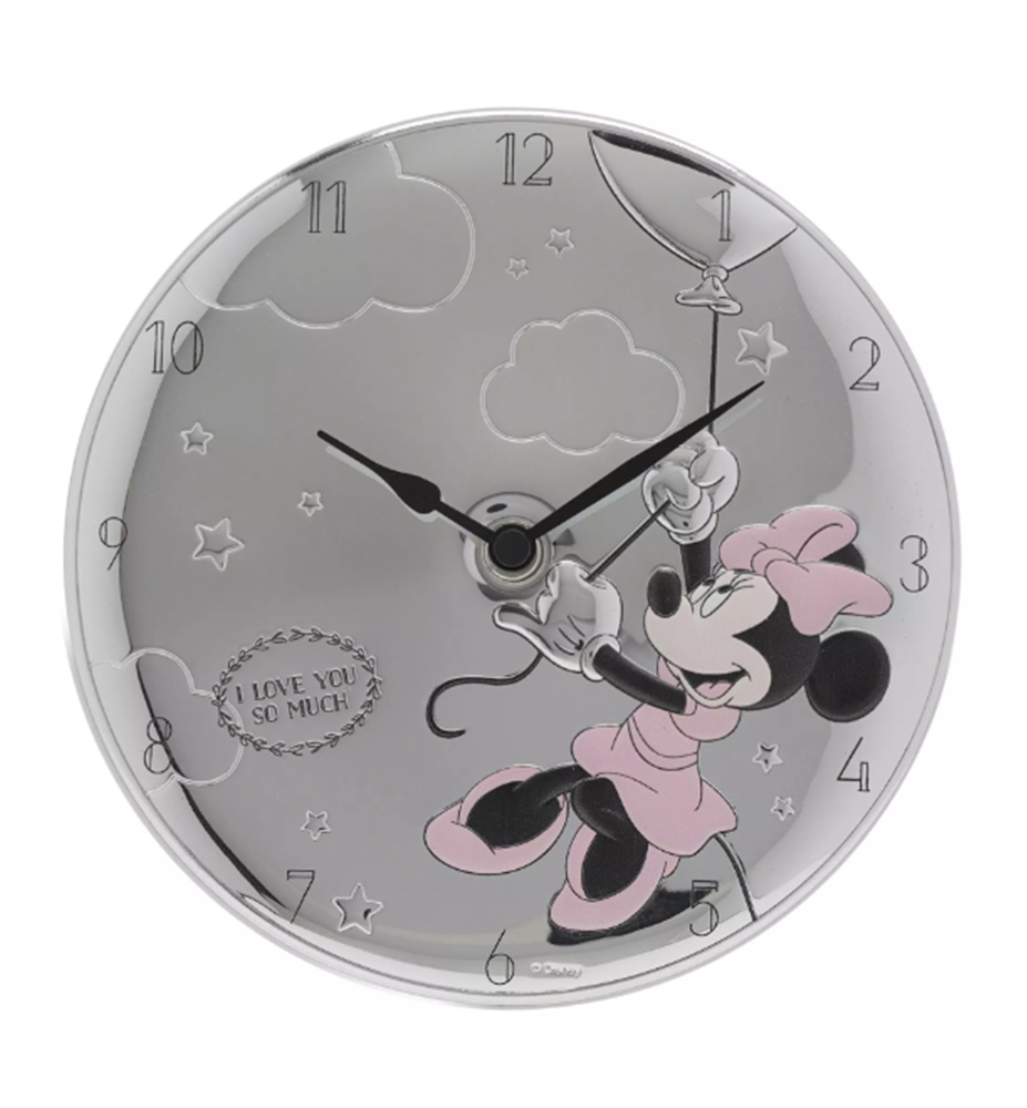 Horloge Minnie argentée - Disney Home