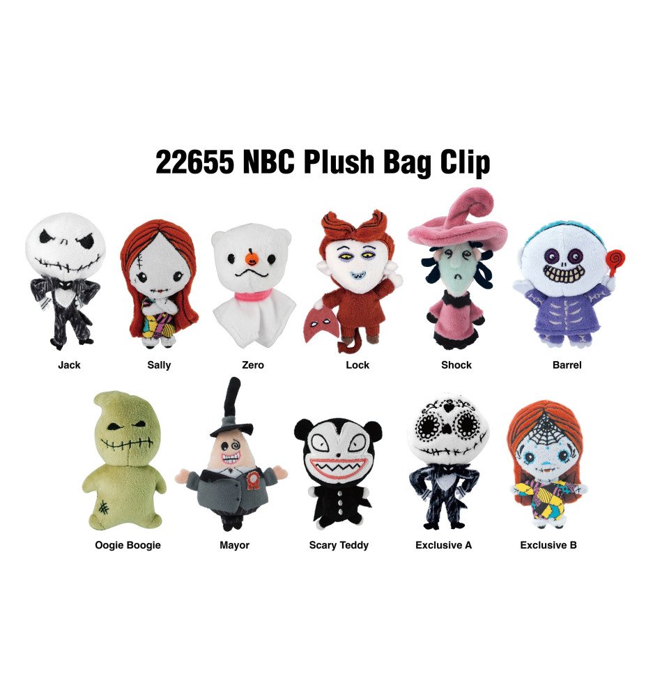 Porte clés Mystère en Peluche L'étrange Noël de Mr Jack - Disney