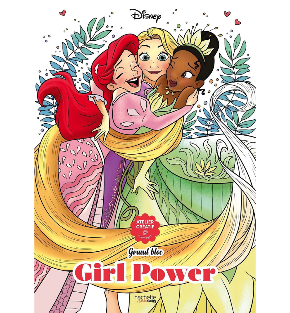 Livre de coloriage Girl Power - Hachette