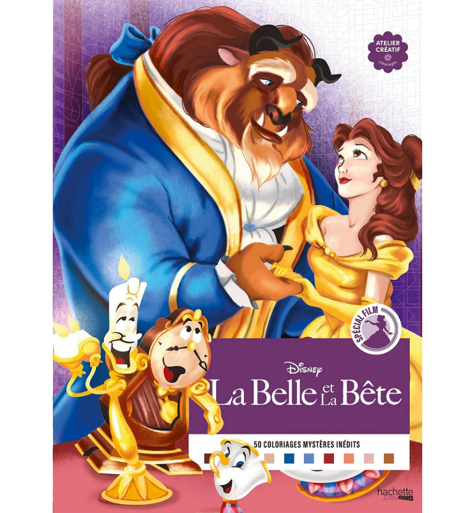 Livre de coloriage mystères Spécial film La Belle et la Bête - Hachette