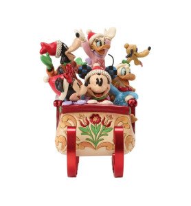Figurine Traineau de Noël Mickey et ses amis - Disney Traditions