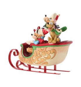 Figurine Traineau de Noël Mickey et ses amis - Disney Traditions