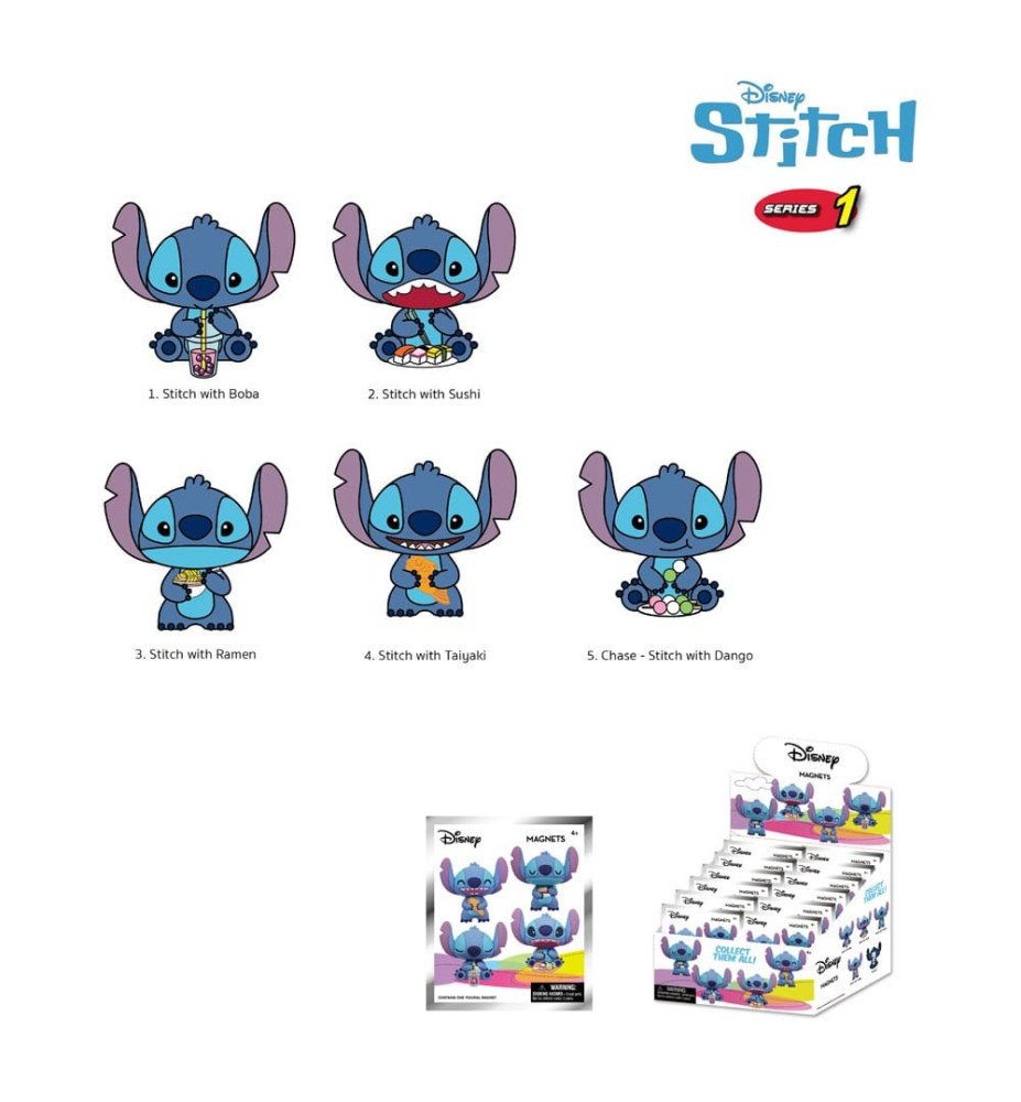 Magnets Mystère Thème Stitch Série 1 - Lilo et Stitch