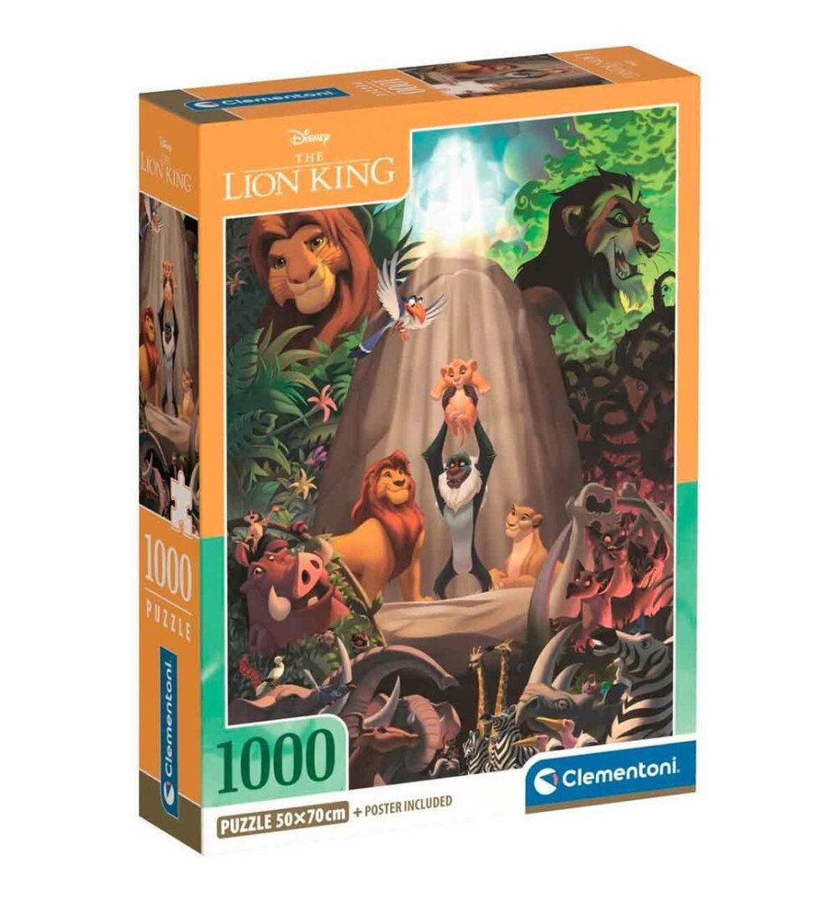 Puzzle 1000 pièces Le roi Lion - Clementoni