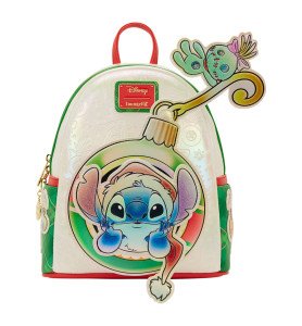 Sac à Dos Stitch & Souillon Iridescent Holiday Ornament - Loungefly