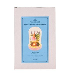 Cloche florale avec néon princesses Disney - Vaiana