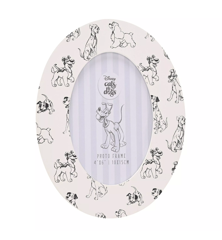 Cadre ovale Disney cats and dogs - Chiens
