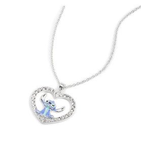 Collier Stitch en cœur - Lilo et Stitch