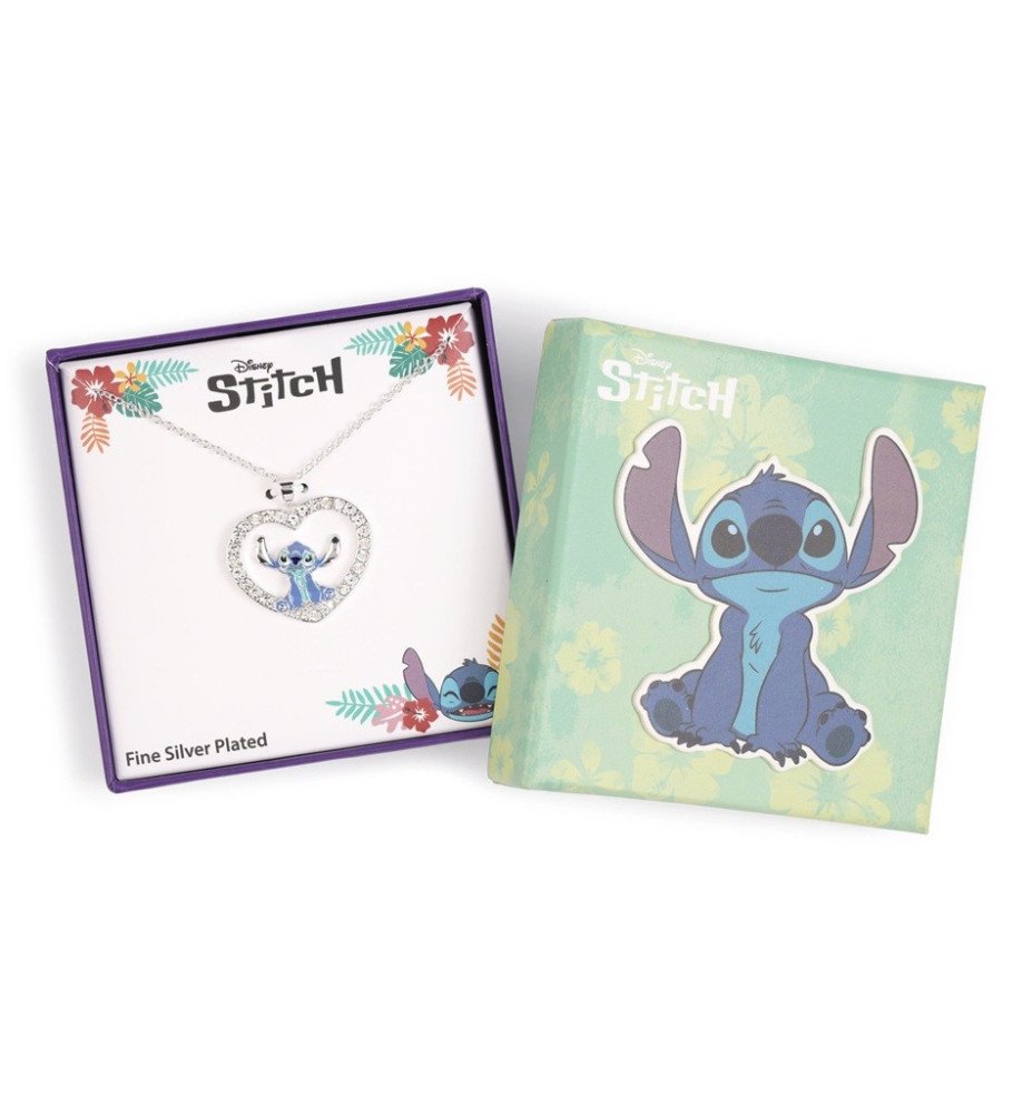 Collier Stitch en cœur - Lilo et Stitch