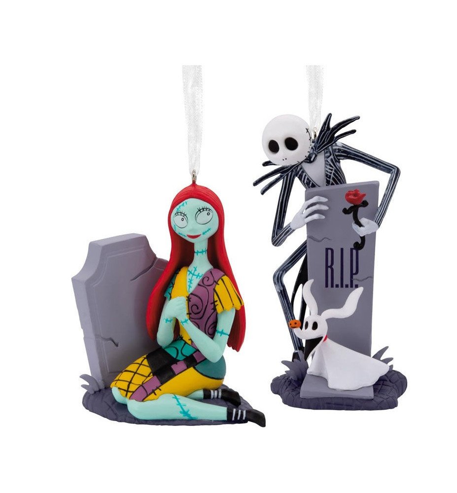 Coffret Ornement Jack et Sally L'étrange Noël de Mr Jack - Disney Hallmark