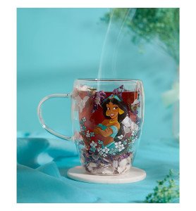 Tasse en verre Jasmine - Disney Pastel Princess Floral