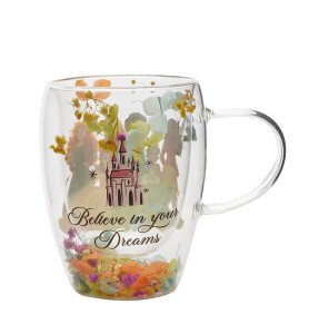 Tasse en verre Princesses - Disney Pastel Princess Floral