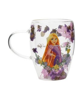 Tasse en verre Raiponce - Disney Pastel Princess Floral