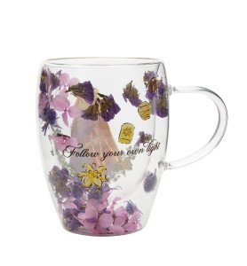 Tasse en verre Raiponce - Disney Pastel Princess Floral