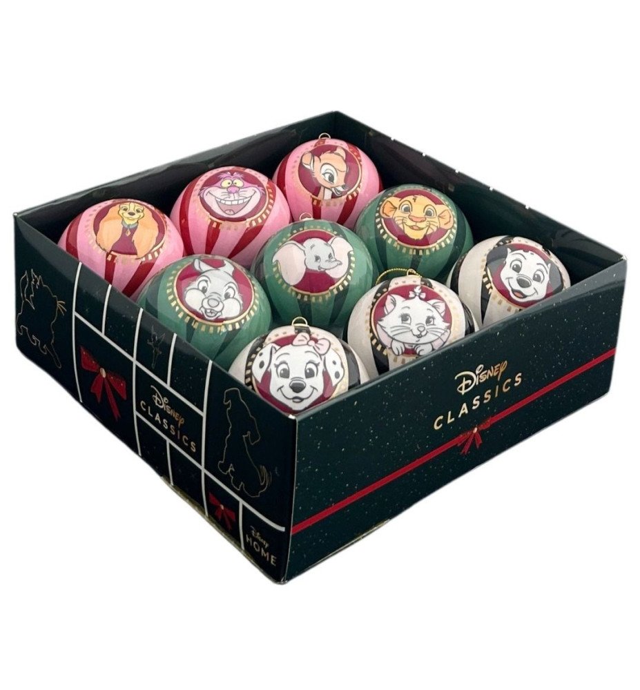 Set de 9 boules Animaux Disney Classic - Noël