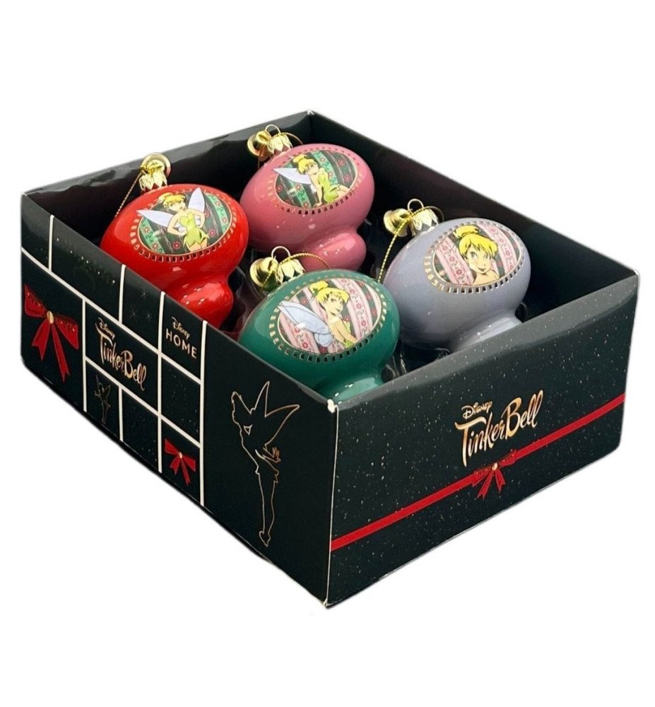 Set de 4 boules Clochette - Noël