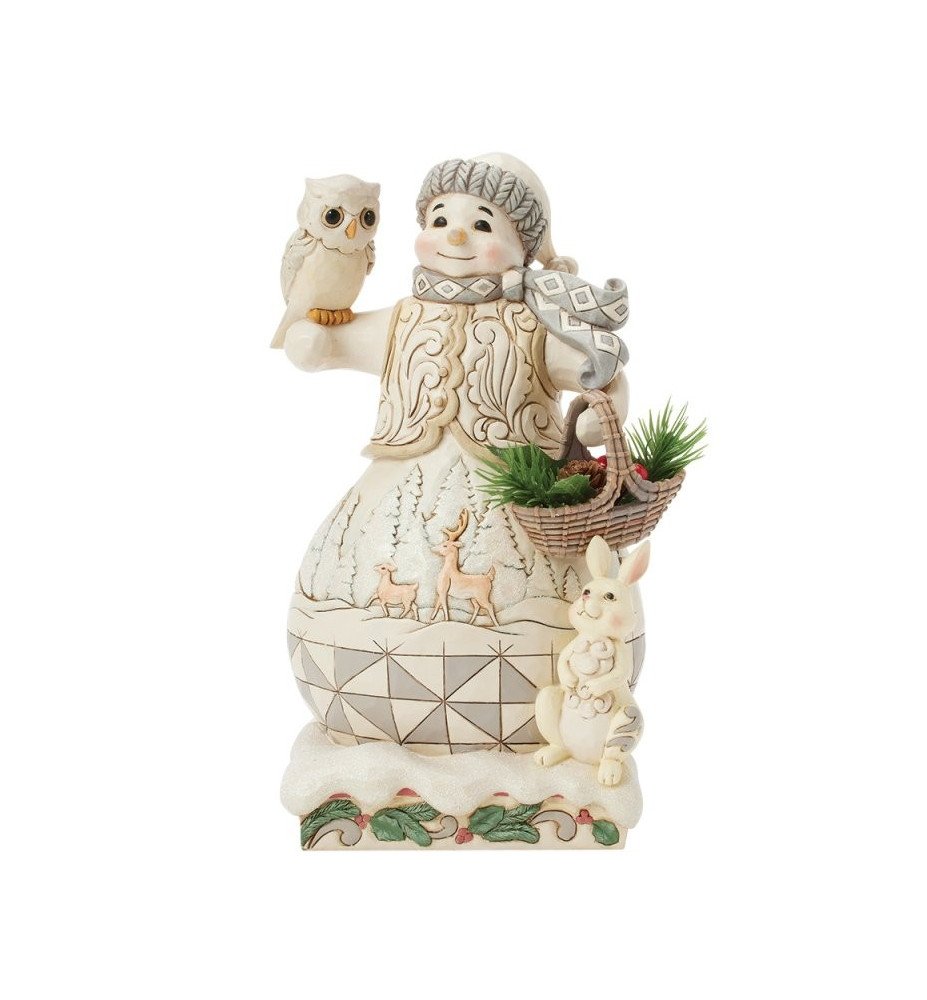 Figurine Bonhomme de neige woodland - Jim Shore Heartwood creek