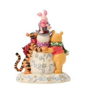 Figurine Winnie, Tigrou et Porcinet Noël - Disney Traditions